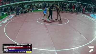 140 lbs Quarterfinal - Jacinda Munoz-Aguilar, Nevada vs Kaitlyn Thorn, Montana