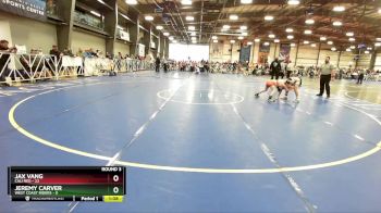 96 lbs Rd# 6- 9:00am Saturday Final Pool - Jax Vang, Cali Red vs JEREMY CARVER, West Coast Riders