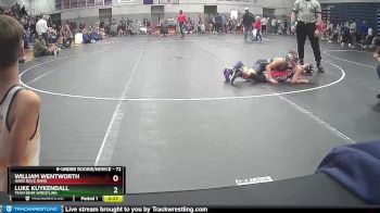 72 lbs Round 1 - Luke Kuykendall, Team Bear Wrestling vs William Wentworth, Hard Rock Rams