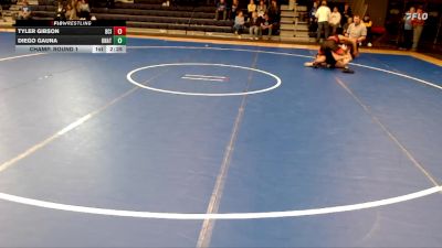 149 lbs Champ. Round 1 - Tyler Gibson, Briar Cliff (Iowa) vs Diego Gauna, Unattached