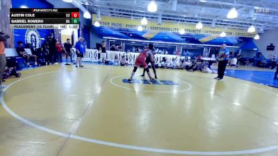 190 lbs Placement (16 Team) - Austin Cole, Team First Strike WC vs Gabriel Romero, Wild Horse Riders
