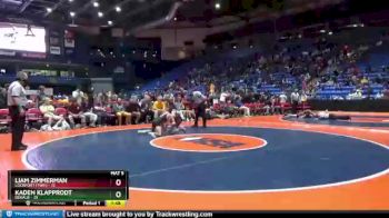 106 lbs Semis & 1st Wrestleback (8 Team) - Liam Zimmerman, Lockport (Twp.) vs Kaden Klapprodt, DeKalb