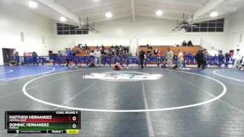 106 lbs Cons. Round 5 - Dominic Hernandez, Fresno vs Matthew Hernandez, Central East