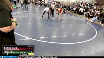 155 lbs Cons. Round 2 - Chandni Banks, Silverback Wrestling Club vs Desire Ojo, The Woodlands High School Wrestling