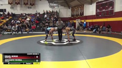 138 lbs Champ. Round 3 - Israel Borge, Westlake vs Geronimo Rivera, Layton