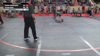 115_B lbs 3rd Place - Brody Bienkowski, Naticoke vs Blake Kirby, Carlisle