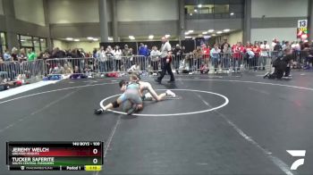 100 lbs Quarterfinal - Tucker Saferite, South Central Punishers vs Jeremy Welch, Greater Heights