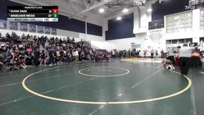 115 lbs Cons. Round 3 - Angelique Mexia, Esperanza vs Olivia Daza, Diamond Bar