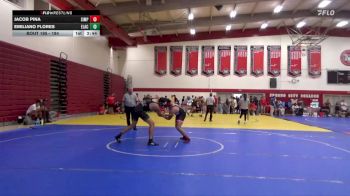 184 lbs Cons. Round 1 - Emiliano Flores, East Los Angeles College vs Jacob Pina, Simpson University