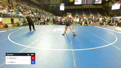 144 lbs Quarters - Ladd Holman, UT vs Jake Kos, MN