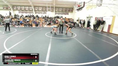 120 lbs Semifinal - Madeline Mench, Mica Mountain vs Emily Perez, Snowflake