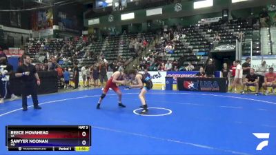 114 lbs Quarterfinal - Reece Movahead, VA vs Sawyer Noonan, MD