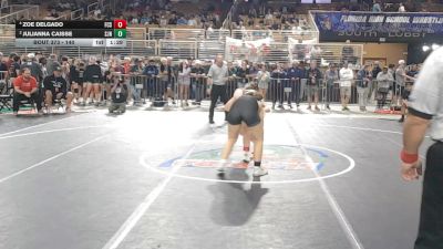 140 lbs 3rd Place Match - Zoe Delgado, Florida Christian School vs Julianna Caisse, St. John Neumann
