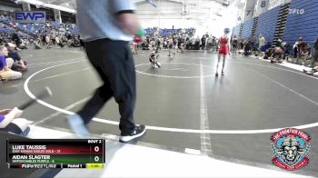 68 lbs Semis (4 Team) - Aidan Slagter, Untouchables Purple vs Luke Taussig, East Kansas Eagles Gold