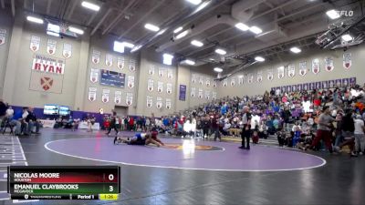 113 lbs Champ. Round 3 - Emanuel Claybrooks, McGavock vs Nicolas Moore, Houston