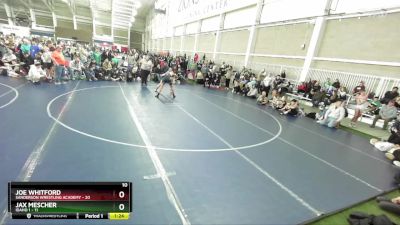 130 lbs Round 3 (4 Team) - Jax Mescher, Idaho 1 vs Joe Whitford, Sanderson Wrestling Academy