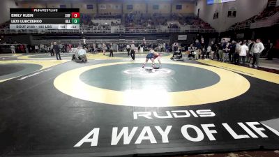 185 lbs 3rd Place - Emily Klein, Sidwell Friends School vs Lexi Lubczenko, The Hill School