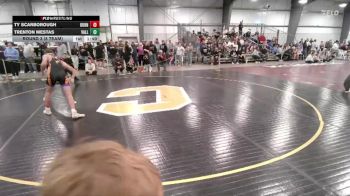 132 lbs Round 3 (8 Team) - Ty Scarborough, Burns/Pine Bluffs vs Trenton Mestas, Valley