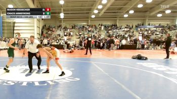 106 lbs Quarterfinal - Mason Keesecker, PA vs Chace Armstrong, RI