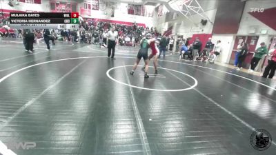 115 lbs Cons. Round 1 - Mulaika Bates, Willow Glen vs Victoria Hernandez, Grace M Davis