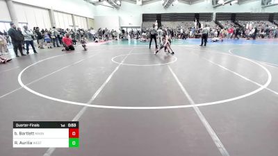 75-B lbs Quarterfinal - Brandon Bartlett, Mat Assassins vs Rocco Aurilia, West Milford