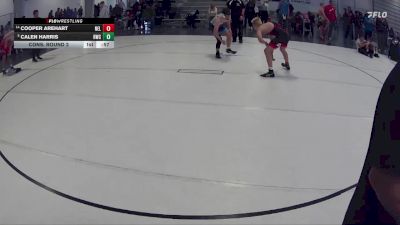 155 lbs Cons. Round 2 - Cooper Arehart, Neligh-Oakdale vs Calen Harris, Hawks Wrestling Club