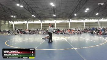 83 lbs Quarterfinals (8 Team) - Apisai Tabakece, Sublime Wrestling Academy vs Bridger Kemble, Middleton Wrestling Club