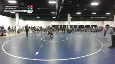 112 lbs Consi Of 8 #1 - Christian Bushy, OH vs Cole Buffler, PA