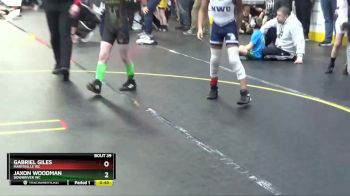 77 lbs Champ. Round 2 - Jaxon Woodman, Downriver WC vs Gabriel Giles, Marysville WC