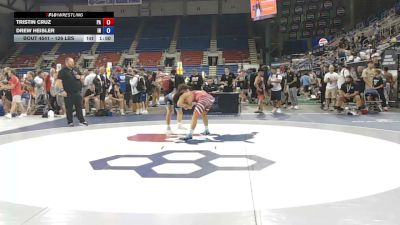 126 lbs Cons. Rd Of 32 - Tristin Cruz, Pennsylvania vs Drew Heisler, Indiana