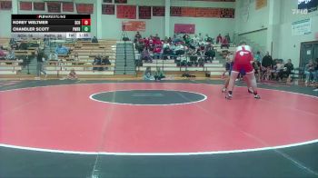215 lbs Round 5 (6 Team) - Korey Weltmer, Smith Center HS vs Chandler Scott, Pomona-West Franklin HS