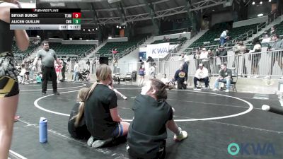 80 lbs Rr Rnd 1 - Bryar Burch, Team Tulsa Girls vs Alicen Quillin, SW Girls