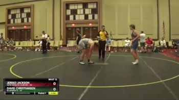 220 lbs Finals (8 Team) - Jeriko Jackson, Elite Athletic Club WE vs David Christiansen, BlueWave H