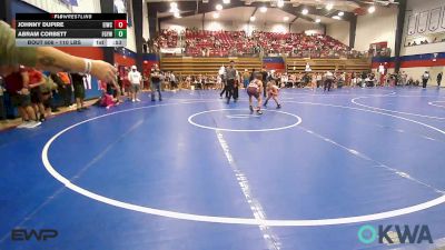 110 lbs Quarterfinal - Johnny Dupire, Eufaula Ironheads Wrestling Club vs Abram Corbett, Fort Gibson Youth Wrestling