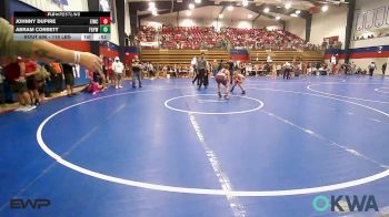 110 lbs Quarterfinal - Johnny Dupire, Eufaula Ironheads Wrestling Club vs Abram Corbett, Fort Gibson Youth Wrestling