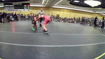 120 lbs Round Of 128 - Justin Steele, Lancer WC vs Jensen Lopez, Scrap Yard Garage