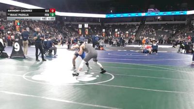 157 lbs Round Of 32 - Anthony Cazarez, Gilroy (CC) vs Isaac Padilla, Pitman (SJ)