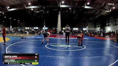 138 lbs Round 2 (6 Team) - Griffin Keipe, GREAT NECK WC - GOLD vs Liam Lewis, HANOVER HAWKEYE