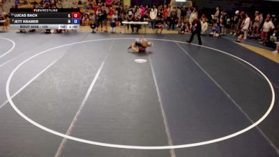 120 lbs Cons. Round 5 - Lucas Bach, IL vs Jett Kramer, IA