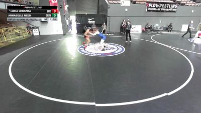 Champ. Round 2 - Lucia Ledezma, Granite Wrestling Club vs Annabelle Reed, Chaparral High School Wrestling