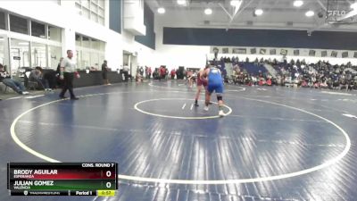 285 lbs Cons. Round 7 - Julian Gomez, Valencia vs Brody Aguilar, Esperanza