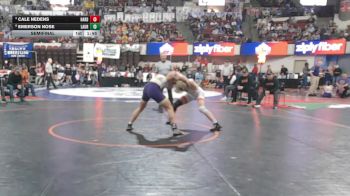 A - 150 lbs Semifinal - Emerson Nose, Laurel vs Cale Nedens, Hardin