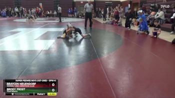 SPW-6 lbs 1st Place Match - Braycen Neuendorf, Waverly Area Wrestling Club vs Brody Frost, Team Bosco