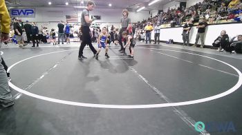 40 lbs Rr Rnd 3 - Kyson Miller, Wagoner Takedown Club vs Everett Long, Tiger Trained Wrestling
