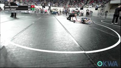 70 lbs Rr Rnd 3 - Emily Tarwater, Eufaula Ironheads Wrestling Club vs Lakely Kraft, Bridge Creek Youth Wrestling