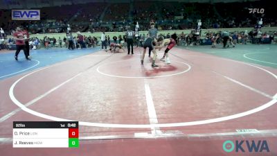 92 lbs Consi Of 8 #1 - Owen Price, Lions Wrestling Academy vs Jj Reeves, Midwest City Bombers