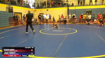 59 lbs Quarterfinal - Kyson Sides, Wichita Training Center vs Jesse Wright, OZ Trojan Wrestling Club