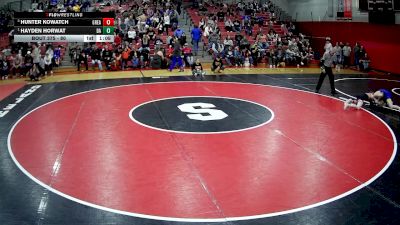 80 lbs 1st Place Match - Hayden Horwat, Derry vs Hunter Kowatch, Greater Latrobe