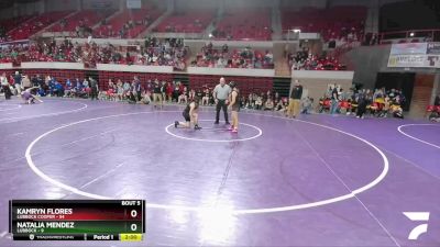 126 lbs Round 1 (16 Team) - Kamryn Flores, Lubbock Cooper vs Natalia Mendez, Lubbock