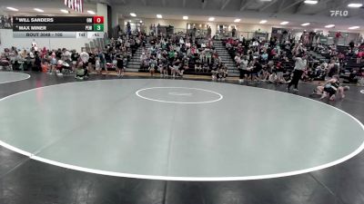 105 lbs Cons. Round 4 - Will Sanders, Open Mats vs Max Miner, Prodigy Elite Wrestling